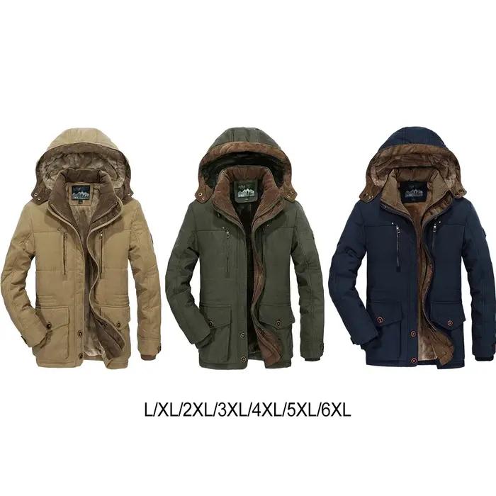 Épais chaud hommes rembourré Parkas coton veste épais décontracté hommes Parkas hiver tendance S-6XL