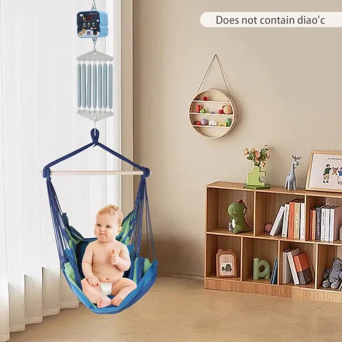 Balançoire Électrique pour Bébé, Portance Universelle 19kg, Bras Anti-Vibrations, Suspendue, Sûre, a