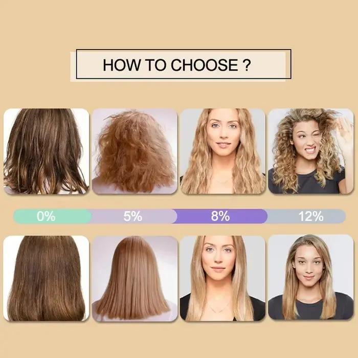 PURC traitement capillaire à la kératine brésilienne lissage lissant pour traitement des cheveux bou