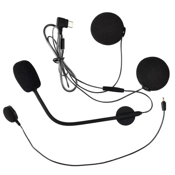 Ecouteur Haut-parleur Microphone avec Clip de fixation pour Fodsports M1-S Plus,M1-S Air Casque de m