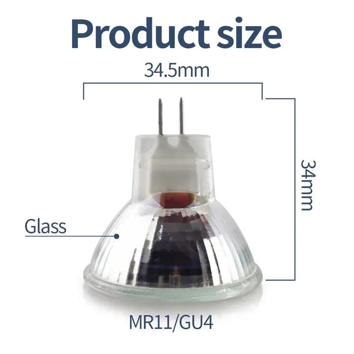 Ampoule Led MR11 AC12V 5W, sans scintillement, 120 degrés, 2835smd, 15 diodes, Mini projecteur GU4,