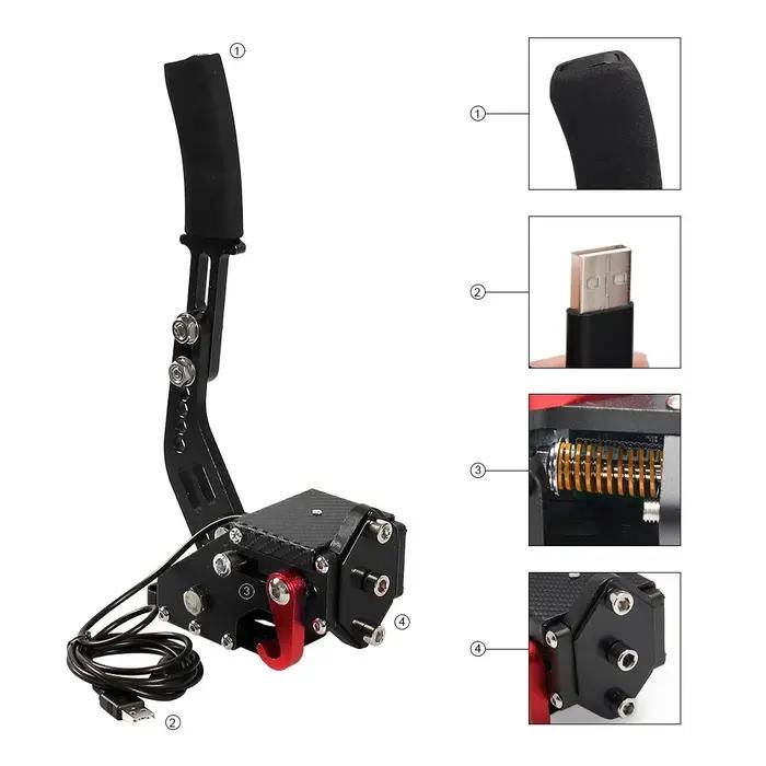Système de freinage frein à main pour rallye pour Logitech G29/G27/G25 PC capteur Hall USB SIM cours