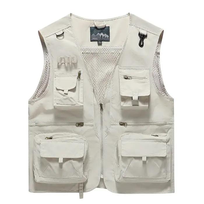Nouvelle mode – Gilet respirant en maille pour homme, idéal pour la pêche, la photographie et les ac