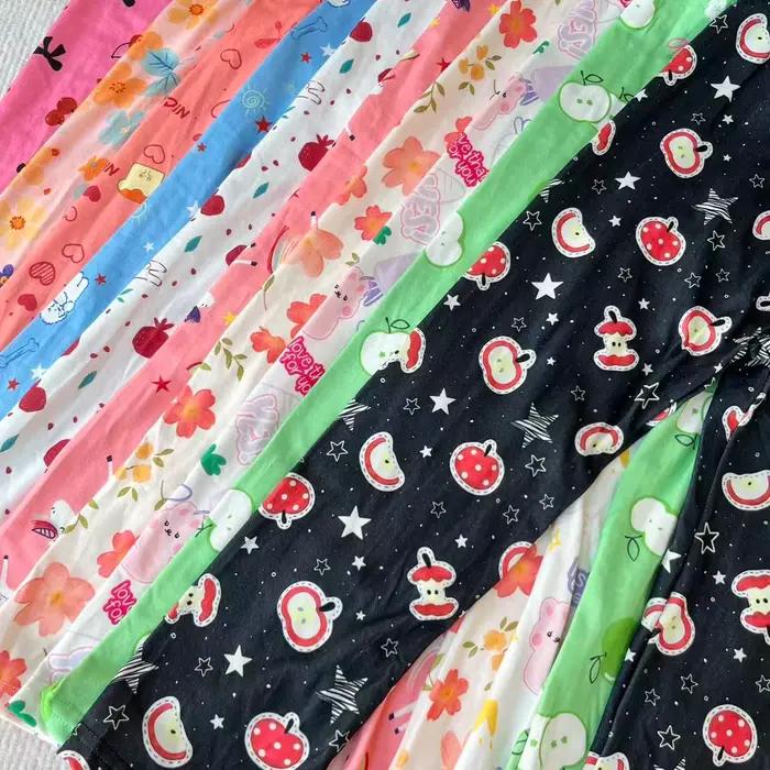Lot aléatoire de 5 leggings imprimés pour filles pour le printemps, l'automne et le début de l'hiver