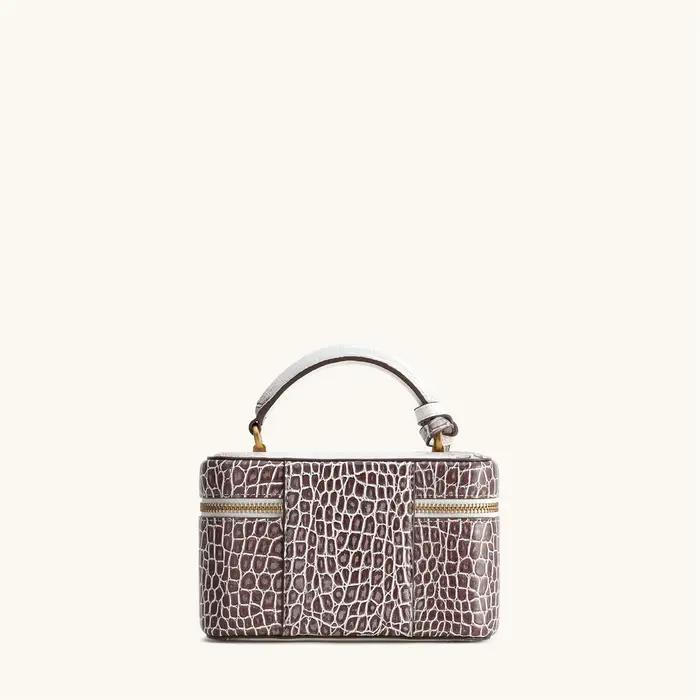 Sac à bandoulière pour femme JW PEI, sac à main croisé, petit sac carré gaufré effet croco, sac mess