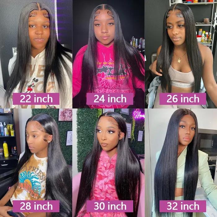 Queenlike 38 40 pouces paquets de cheveux humains droits 12A cheveux bruts brésiliens 1/3/4 paquets