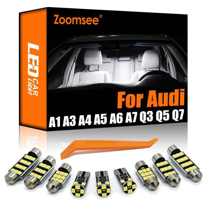 Zoomsee-Kit d'éclairage intérieur LED pour voiture, Canbus, Audi A1 8X A3 8L 8P 8V A4 B5 gods B7 B8