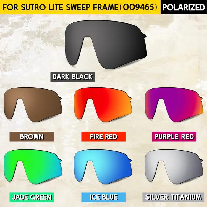 Lentilles de remplacement polarisées, épaisseur de 1.5MM, pour lunettes de soleil Oakley Sutro Lite