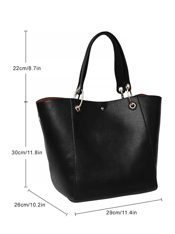 Grand sac fourre-tout pour femmes, sacs à main en cuir PU imperméable avec poignée supérieure, sac à