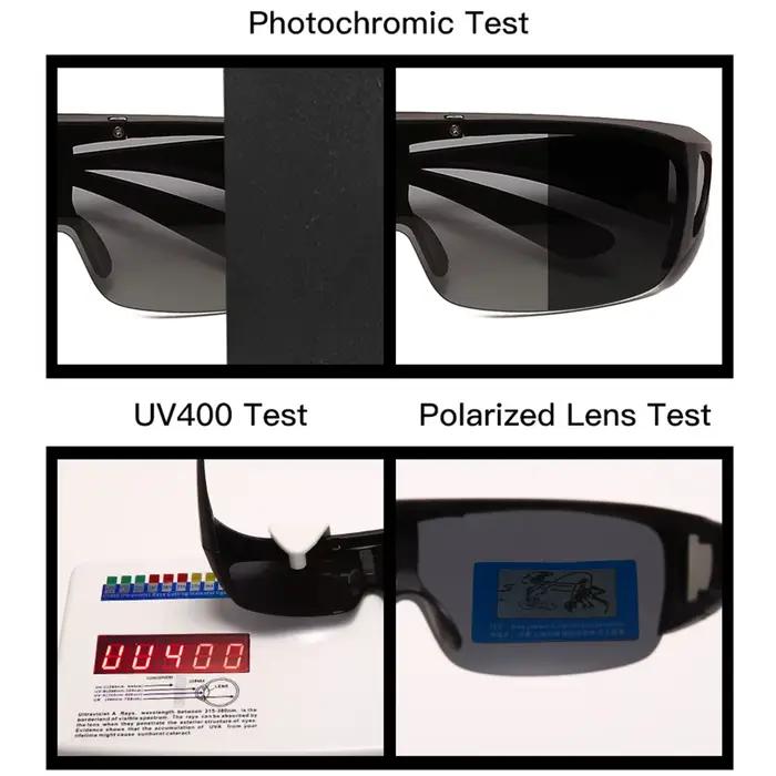 VIVIBEE rabattable polarisé ajustement sur lunettes lunettes de soleil hommes conduite UV400 photoch