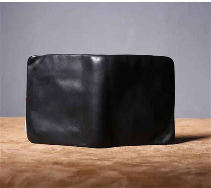 PNDcloser-Portefeuille Court en Cuir group pour Homme, Simple, Luxe, Noir, Naturel, Doux, Cirhide, P