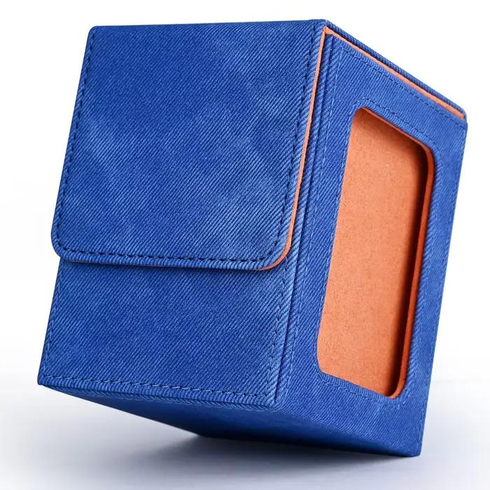 Boîte de jeu de cartes avec fenêtre d'affichage, mallette de rangement pour cartes à collectionner,