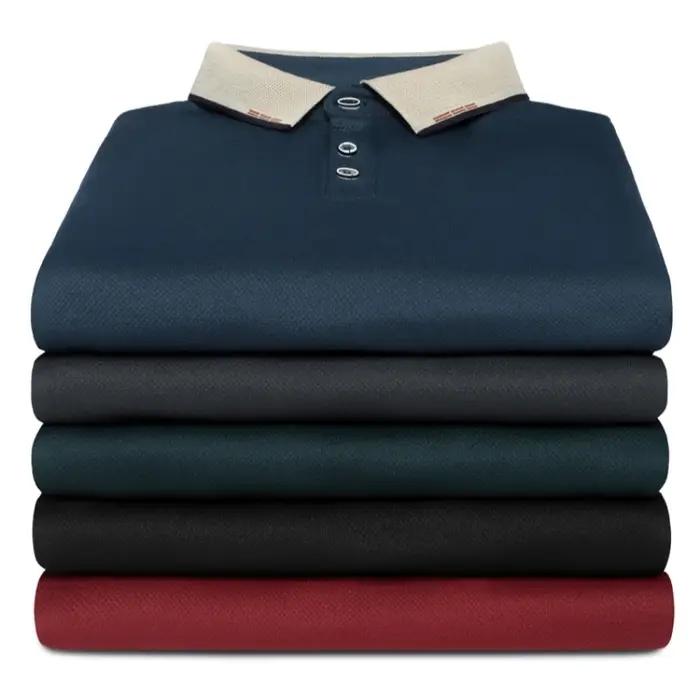 Grande taille 7XL 8XL 9XL automne à manches longues affaires Polo hommes respirant décontracté gymna