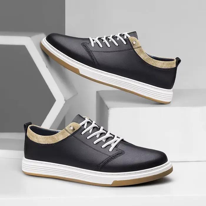 Chaussures en cuir véritable pour hommes de marque italienne, chaussures Oxford beiges faites à la m