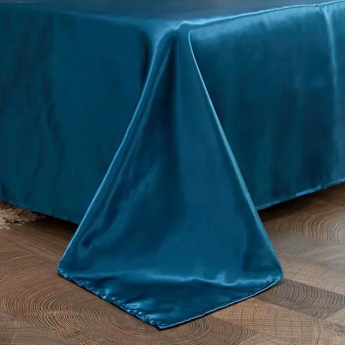 Parure de lit en soie Tencel ensemble de literie de luxe drap housse extensible noir vert blanc été chambre de luxe occasions spéciales