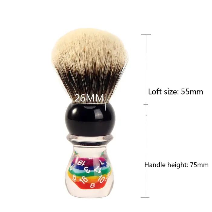 YAQI 26mm Chanceux Dés Smoking Mens Blaireau