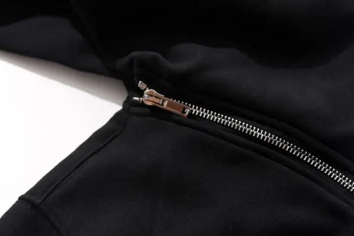 Nouveaux sweats à capuche pour hommes Cardigan à fermeture éclair harajuku sweats noirs hip hop styl