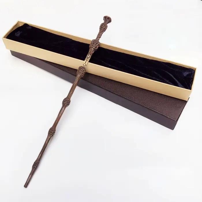 baguette magique à noyau métallique cosplay pour enfants avec boîte