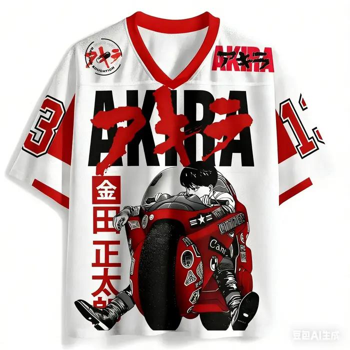 T-shirt de sport et de fitness Akira imprimé en 3D, nouvelle collection été 2026, tendance, style hi