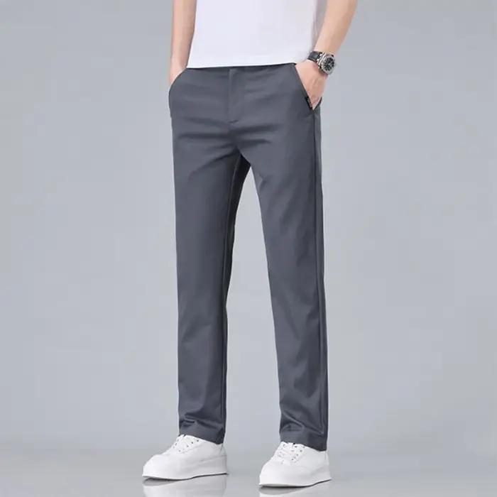 2025 nouveaux hommes classique couleur unie été 3 couleurs pantalons décontractés affaires mode Stre