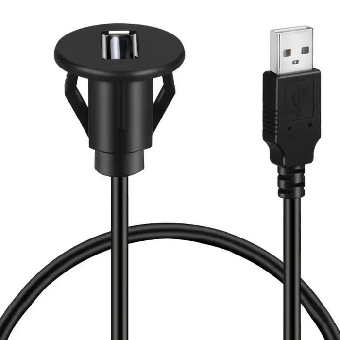 Ligne de montage encastré pour tableau de bord de voiture, câble d'extension de panneau de Port USB