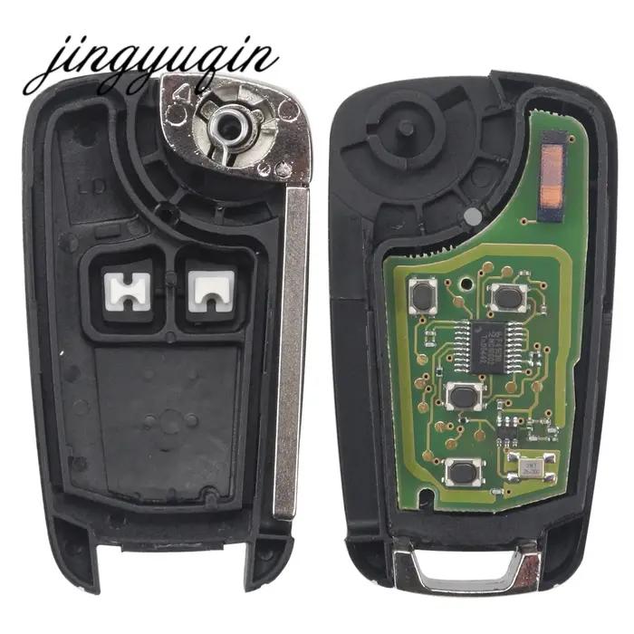 Jingyuqin – télécommande à clapet, 5 pcs/lot, 315/433MHz, avec puce ID46, pour Chevrolet Cruze Aveo,