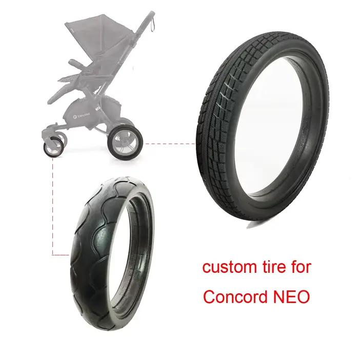 Pneu personnalisé pour roue avant/arrière Concord Neo - Couverture tubeless PU Buggy bébé - Accessoire remplacement
