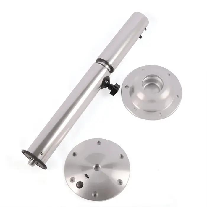 Piédestal de table réglable en aluminium, support pour bateau marin, caravane, Hurhome, 565mm-720mm,