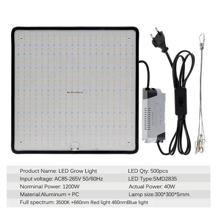LED élèvent la lumière spectre complet Phyto lampe AC85-240V 40W pour la lumière de croissance des p