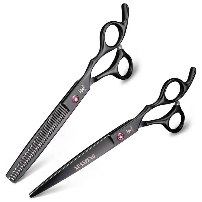 Ciseaux de coupe de coiffeur en acier 6cr13, ciseaux à effiler, ciseaux à cheveux pour animaux de co