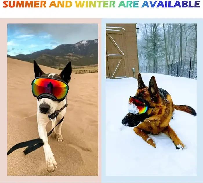 ATUBAN lunettes pour chien lunettes pour animaux de compagnie Anti UV forte résistance aux chocs rég