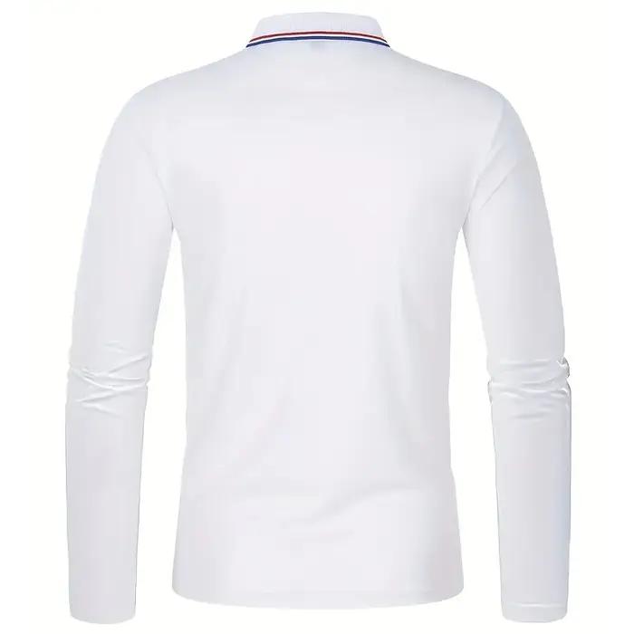 Hommes Printemps et Automne Casual Respirant Confortable Polo Vente Chaude De Mode Hommes D'affaires