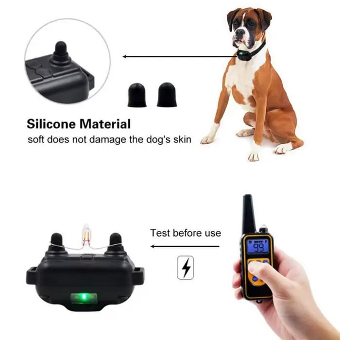 Collier de chien collier de formation pour chien électrique affichage LCD Rechargeable pour collier