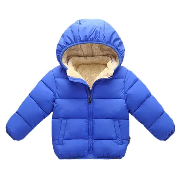 Manteaux pour enfants Manteaux épais d'hiver pour garçons Vêtements d'extérieur épais en peluche pou
