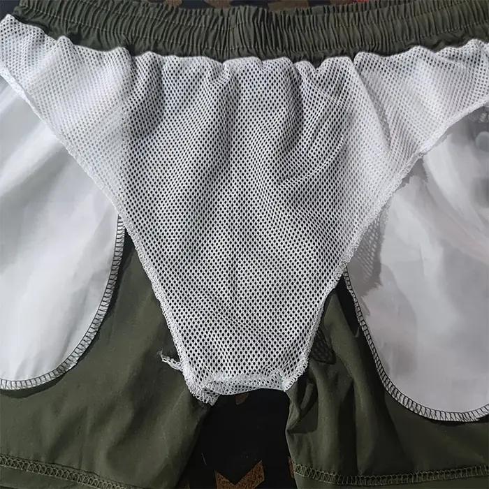 Maillot de bain pour hommes avec poches zippées, doublure en maille, short de plage d'été, séchage r
