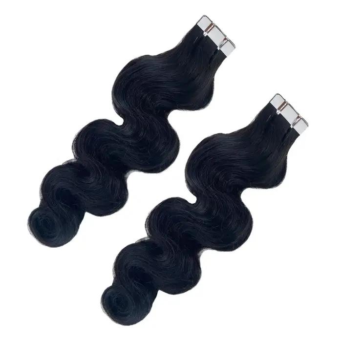 Extensions de cheveux humains Body Wave, vrais cheveux humains, bande dans les cheveux, 100% cheveux