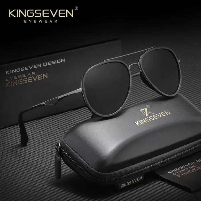 Lunettes de soleil classiques KINGSEVEN, polarisées, originales, pour la conduite, protection UV400,