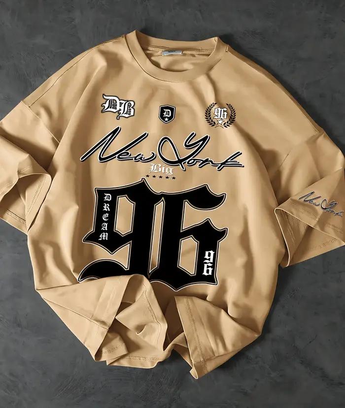 2025 nouveau à la mode 96 maillot imprimé numérique respirant col rond T-shirt en plein air séchage