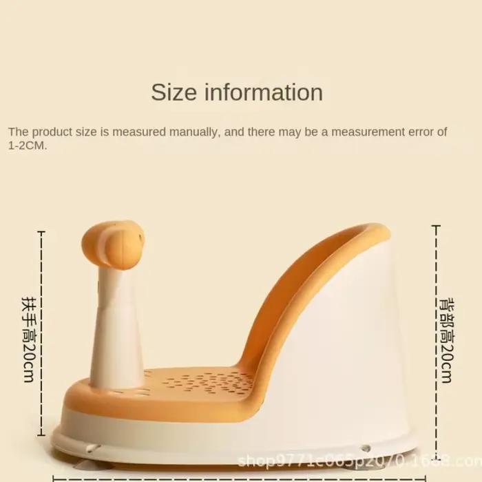 Siège de douche portable pour enfants support de bain pour nouveau-nés et jeunes enfants accessoire de croissance pour enfants sécurité confort et plaisir pour bain quotidien et cadeau idéal