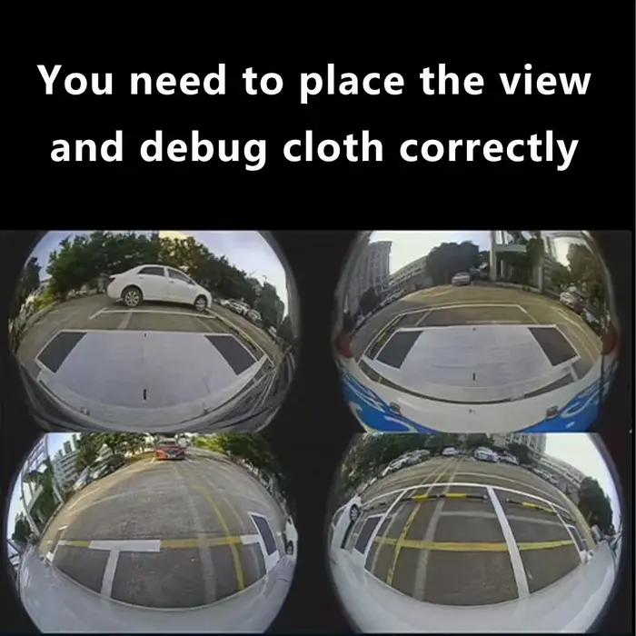 Tissu d'étalonnage d'achat automatique pour voiture 360 ° tissu de débogage du système d'image pan