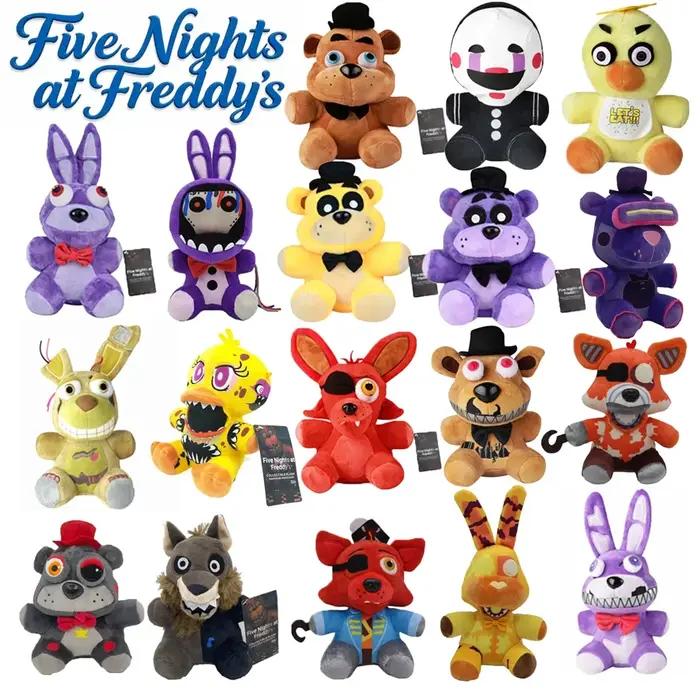 Spot cinq nuit à Freddy Fnaf mignon jouets en peluche jeu poupée Bonnie ours Foxy dessin animé poupé