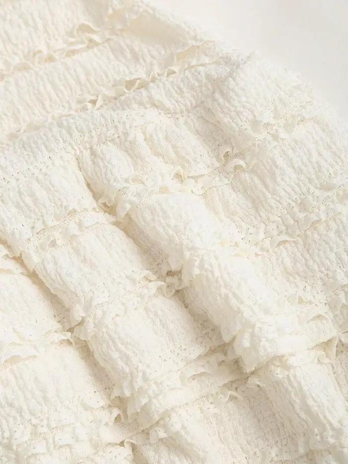 Mini jupe en tissu à haute élasticité pour femmes, couleur unie, décolleté dos nu, avec ourlet, Desi