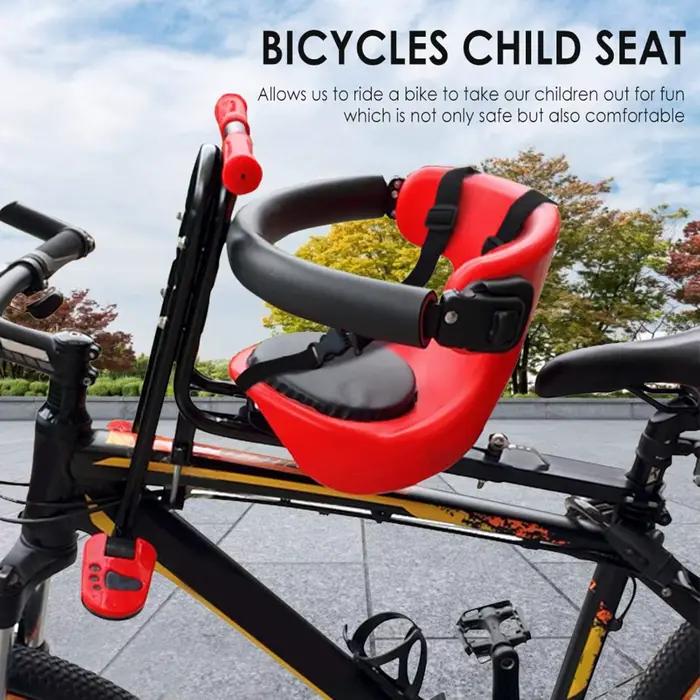 Siège pour enfant pour vélos avant, siège enfant, installation facile, mesures de sécurité, accessoi