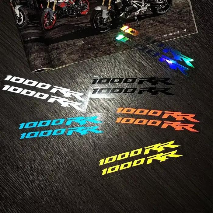 Autocollants réfléchissants pour casque de moto, autocollants pour réservoir, roues, jantes, 1000RR,