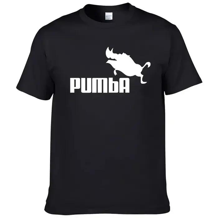 T-shirt imprimé PUMBA, été, hip-hop, sport, bas de tenue, manches courtes, sanglier volant, sanglier