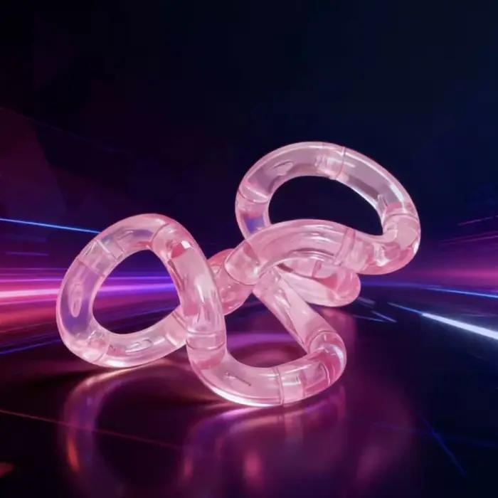 1/3/5 pièces corde déformable cristal torsion corde pression soulagement du Stress jouets arc-en-cie
