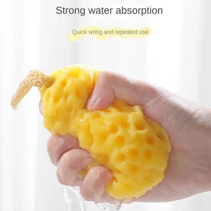 Boule éponge douche maille douce bébé - Nylon nettoyage corps gommage exfoliant - Salle bains