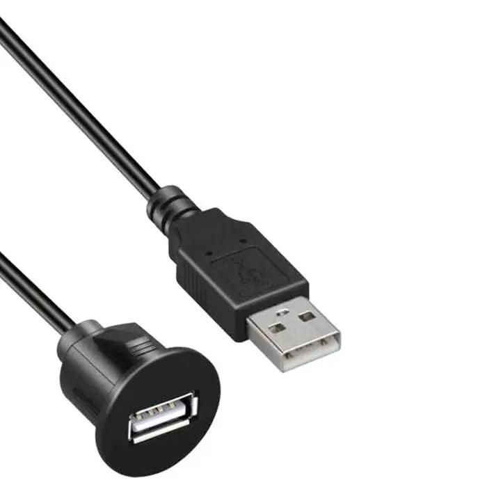 Ligne de montage encastré pour tableau de bord de voiture, câble d'extension de panneau de Port USB