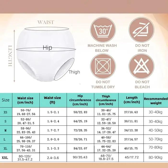 Couche-culotte en tpu impermepable reutilisable pour adulte culotte transparente facile a nettoyer pantalon d'incontinence couche douce elastique pour homme femme occasions speciales