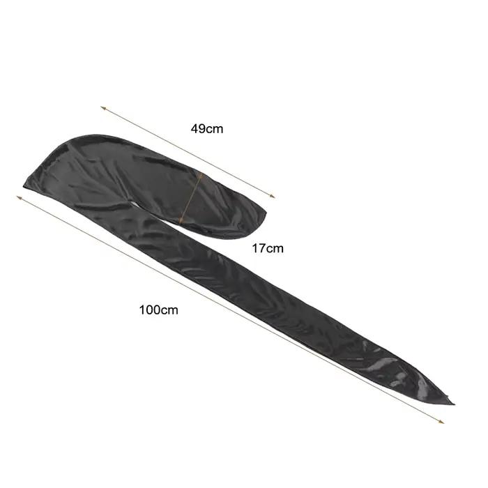 Chapeau de Pirate Durag à longue queue soyeuse unisexe, Turban à la mode, casquette Bandana pour fem